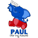 Vote Paul - Cute Republican Elephant