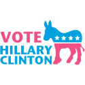Vote Hillary Clinton Pink