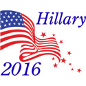 Hillary 2016 Patriotic Flag