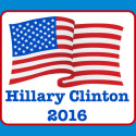 HIllary Clinton 2016 American Flag