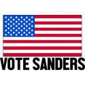 Vote Sanders with American Flag