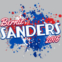 Bernie Sanders 2016 Paint Splatters