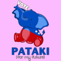Vote Pataki (for my future) baby elephant