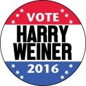 Vote Harry Weiner Election Button