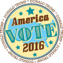 Retro Donald Trump Button