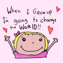 change the world girl t-shirt