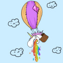 unicorn pukes rainbow