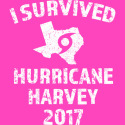 I survived Hurrican Harvey with White Text