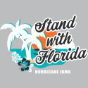 Stand with Florida with Palm Trees and Ocean