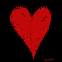 Red Stitched Heart