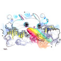 Bunny Rainbow Power