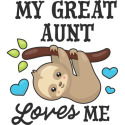My Great Aunt Loves Me with Sloth and Hearts