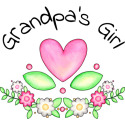 Grandpa's Girl- heart flowers