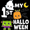 My 1st Halloween with Ghost Monster and Pumpkin