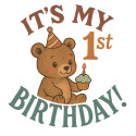 My First Birthday Bear