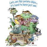 Cats are like Potato Chips It's Hard to Have Just 1